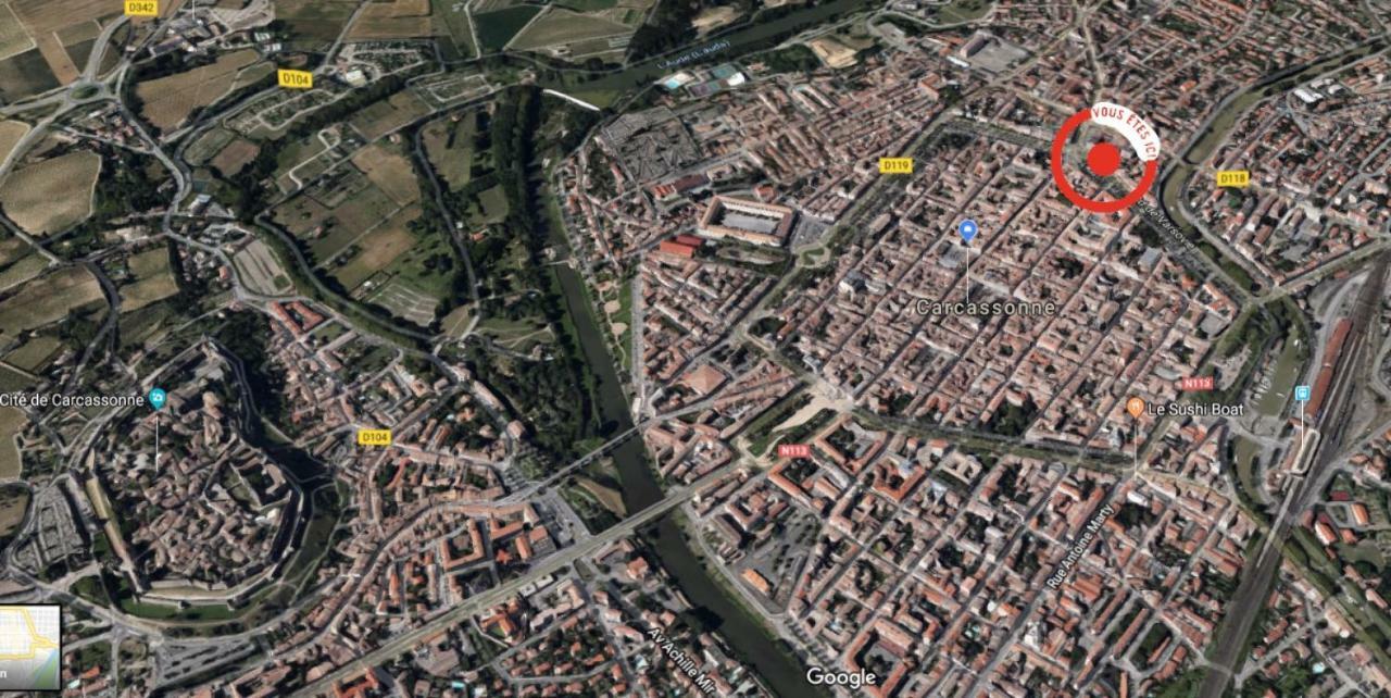 Carcassonne Centre Avec Balcon Et Parking Lägenhet Exteriör bild